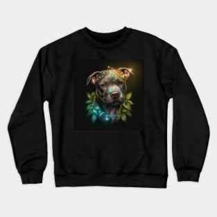 Glowy Pit Bull Puppy Crewneck Sweatshirt